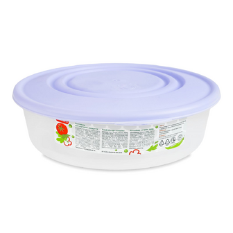 Контейнер для харчових продуктів Алеана круглий бузковий 1,025 л, шт