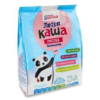 Каша рисова Dr.Benner безмолочна легка, 125г
