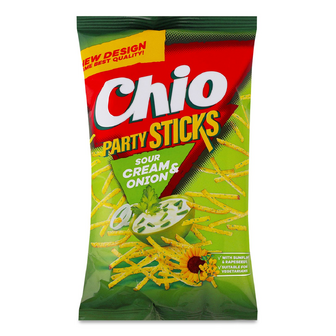 Соломка Chio Party Stick картопляна зі смаком сметани та цибулі, 70г