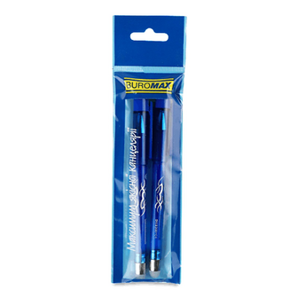 Ручка Buromax Erase Slim Пиши-стирай синя 0,5 мм, 2шт