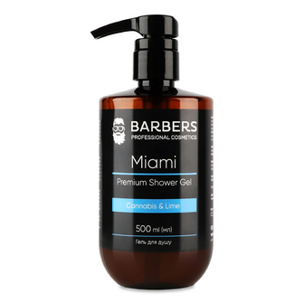 Гель для душу Barbers Miami конопля-лайм, 500мл