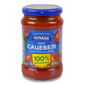 Соус Чумак Сацебелі зі шматочками овочів, 300г