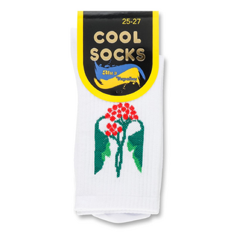 Шкарпетки Cool Socks 18191 Калина Тризуб білі р.25-27, 1 пара