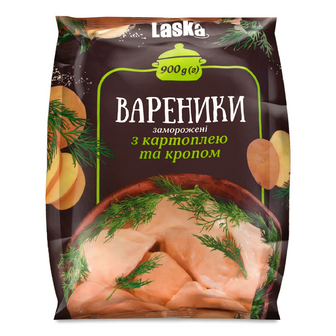 Вареники Laska з картоплею та кропом, 900г