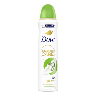 Дезодорант-спрей Dove Advanced Care Go fresh cucumber & green tea, 150мл