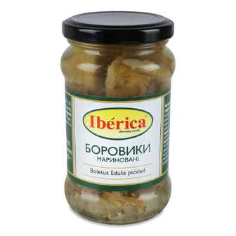 Гриби Iberica Боровики мариновані, 280г