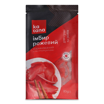 Імбир Katana рожевий маринований, 80г