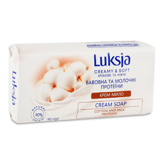 Крем-мило Luksja Бавовна та молочні протеїни, 90г