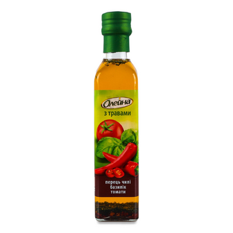Олія ріпакова Олейна перець чилі, базилік та томати, 250мл