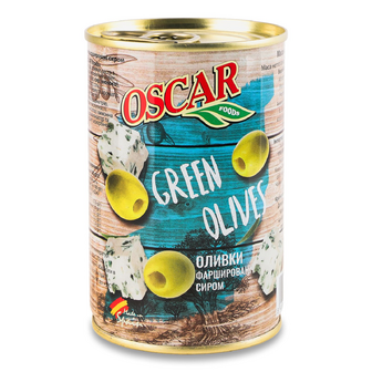 Оливки Oscar фаршировані сиром, 300г