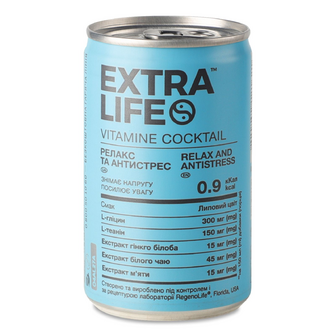 Напій Extra Life зі стевією релакс та антистрес з/б, 0.15л