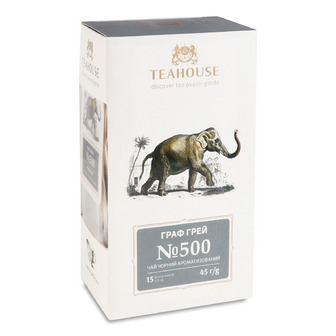 Чай чорний Teahouse Граф Грей №500, 15*3г