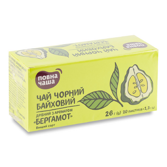 Чай чорний «Повна Чаша»® Бергамот, 20*1.3г