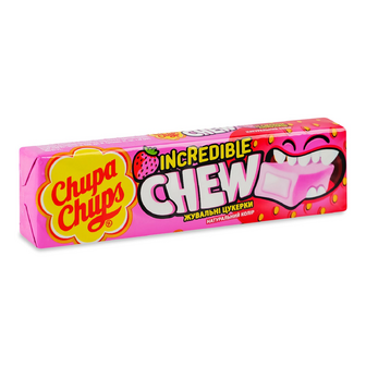 Цукерки Chupa Chups зі смаком полуниці жувальні, 45г