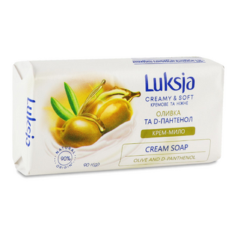Крем-мило Luksja Оливка та D-пантенол, 90г