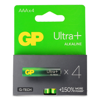 Батарейки GP Ultra+ Alkaline G-Tech AAА LR03, 4шт