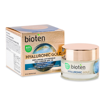 Крем Bioten Hyaluronic Gold SPF10 проти зморшок денний, 50мл