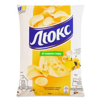 Чипси Люкс зі смаком сиру, 105г