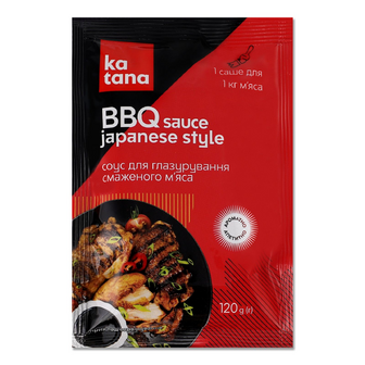 Соус Katana BBQ Japanese Style для глазурування смаженого м'яса, 120г