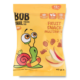 Снек Bob Snail мультифруктовий, 40г