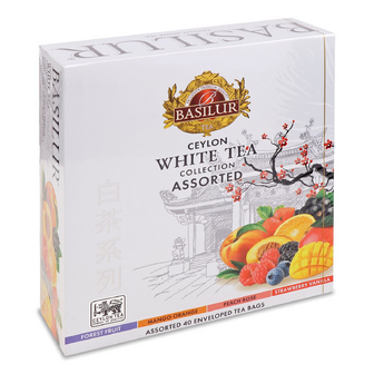 Чай білий Basilur White Tea Collection асорті, 40*1.5г