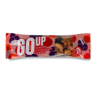 Батончик Go Up горіховий з вишнею та горобиною, 35г