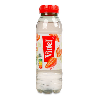 Вода мінеральна Vittel Up Bio зі смаком полуниці, 0.33л