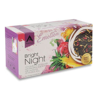 Чай чорний Askold Emotion Bright night, 20*2г