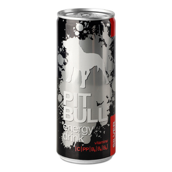 Напій енергетичний Pit Bull Silver безалкогольний сильногазований з/б, 0.25л