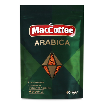 Кава розчинна MacCoffee Arabica натуральна, 60г