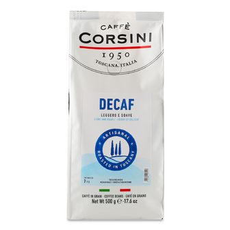 Кава зернова Caffe Corsini Decaf без кофеїну, 500г