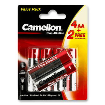 Батарейки Camelion Plus Alkaline АА LR6, 6шт