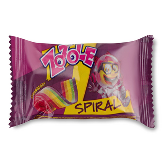 Цукерки Zozole Spiral зі смаком полуниці желейні, 19г