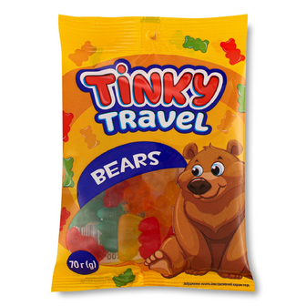 Цукерки Vale Tinky Travel Bears желейні, 70г