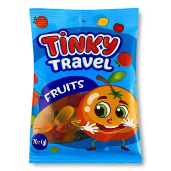 Цукерки Vale Tinky Travel Fruits желейні, 70г