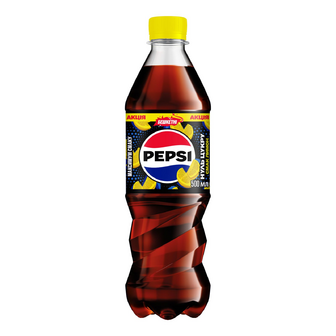 Напій Pepsi Cola Нуль цукру зі смаком Лимон, 0.5л