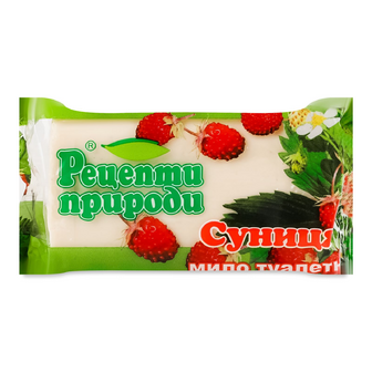 Мило туалетне Рецепти природи Суниця косметичне, 200г