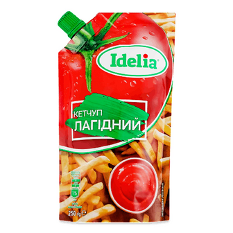 Кетчуп Idelia Лагідний, 250г