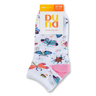 Шкарпетки дитячі Duna 4086 білі р.18-20, 1 пара