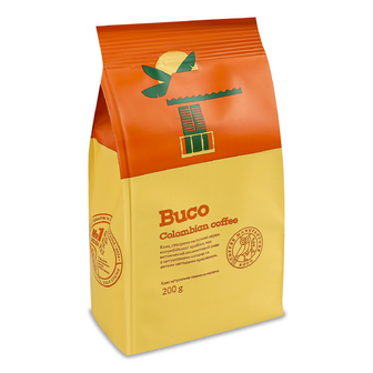 Кава мелена Buco Colombian Blend смажена, 200г