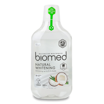 Ополіскувач для рота Biomed Природне відбілювання, 500мл