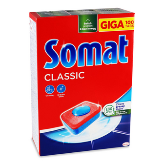 Таблетки для посудомийних машин Somat Classic, 100*16.6г