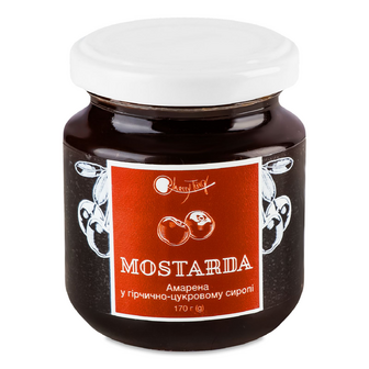 Мостарда Cherry Twig Амарена у гірчично-цукровому сиропі, 170г
