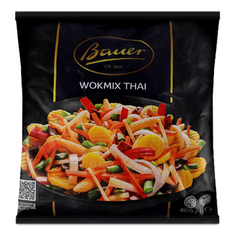 Суміш овочева Bauer Wokmix Thai швидкозаморожена, 400г