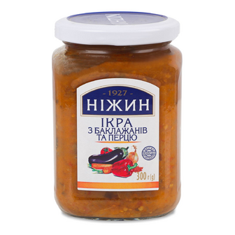 Ікра Ніжин з баклажанів та перцю, 300г