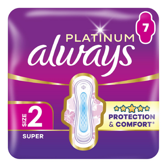 Гігієнічні прокладки Always Platinum Super 2, 7шт