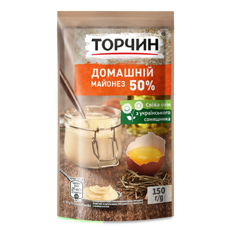 Майонез Торчин Домашній 50% д/п, 150г