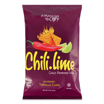 Чипси A-Maize-ing Chips зі смаком лайму і чилі, 85г