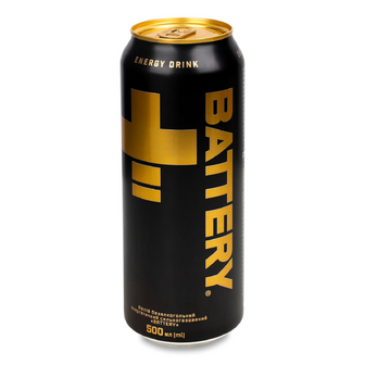 Напій енергетичний Battery безалкогольний сильногазований з/б, 0.5л