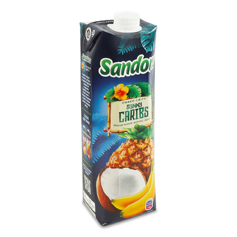 Нектар Sandora Sunny Caribs бананово-ананасово-кокосовий неосвітлений, 0.95л